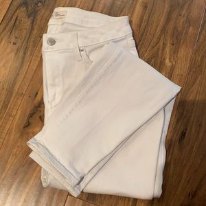 Gap Curvy True Skinny White Denim Jeans